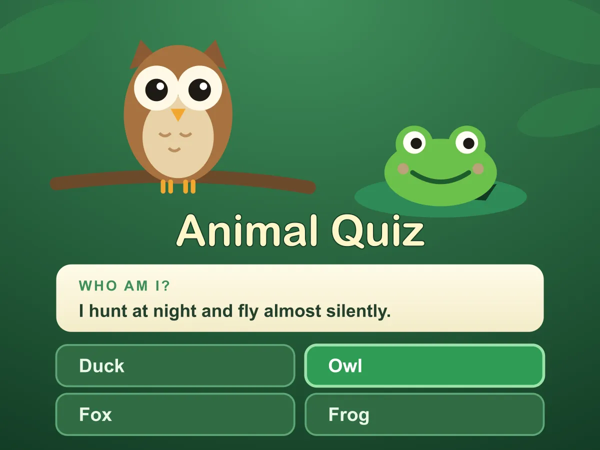 Animal Quiz — free online quiz game