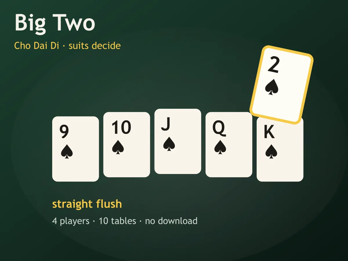 Big Two — free online card game