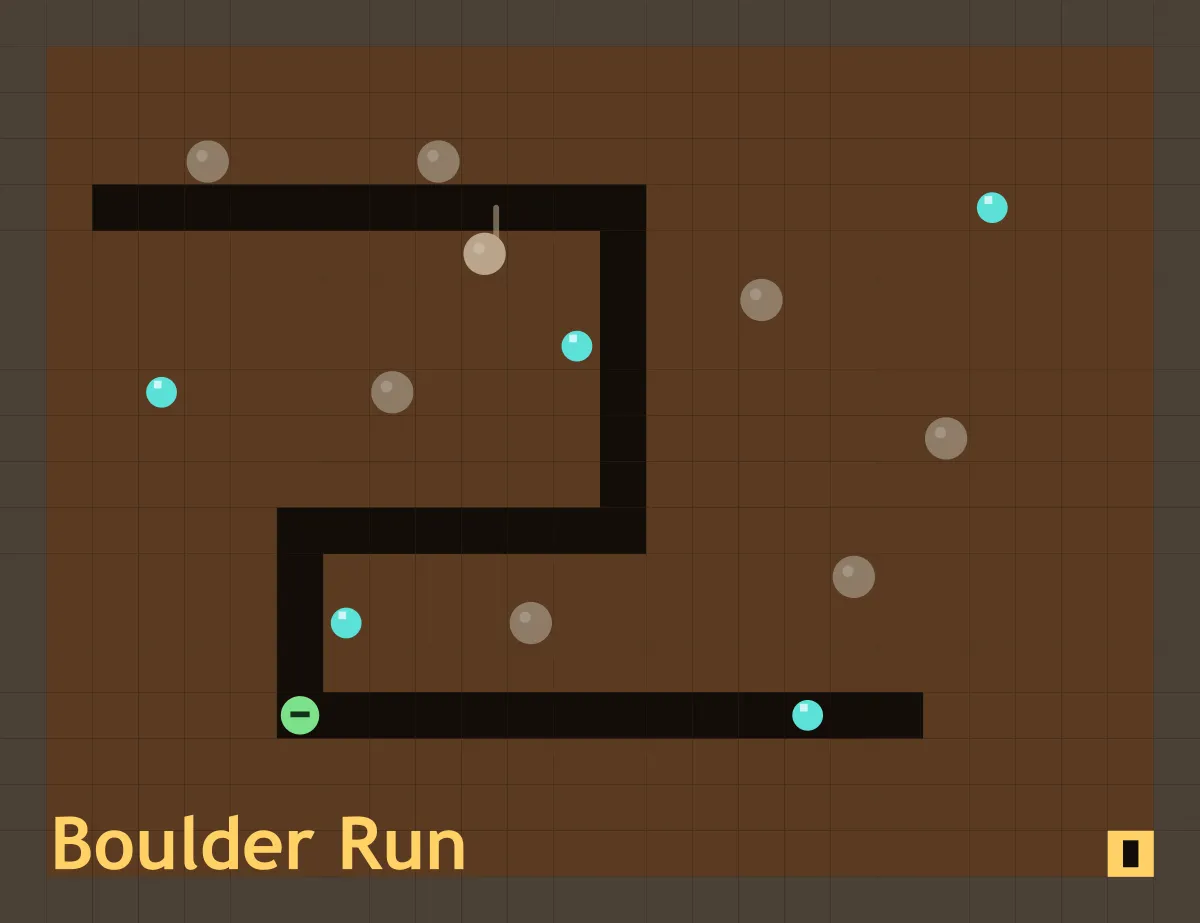 Boulder Run — free online reaction game