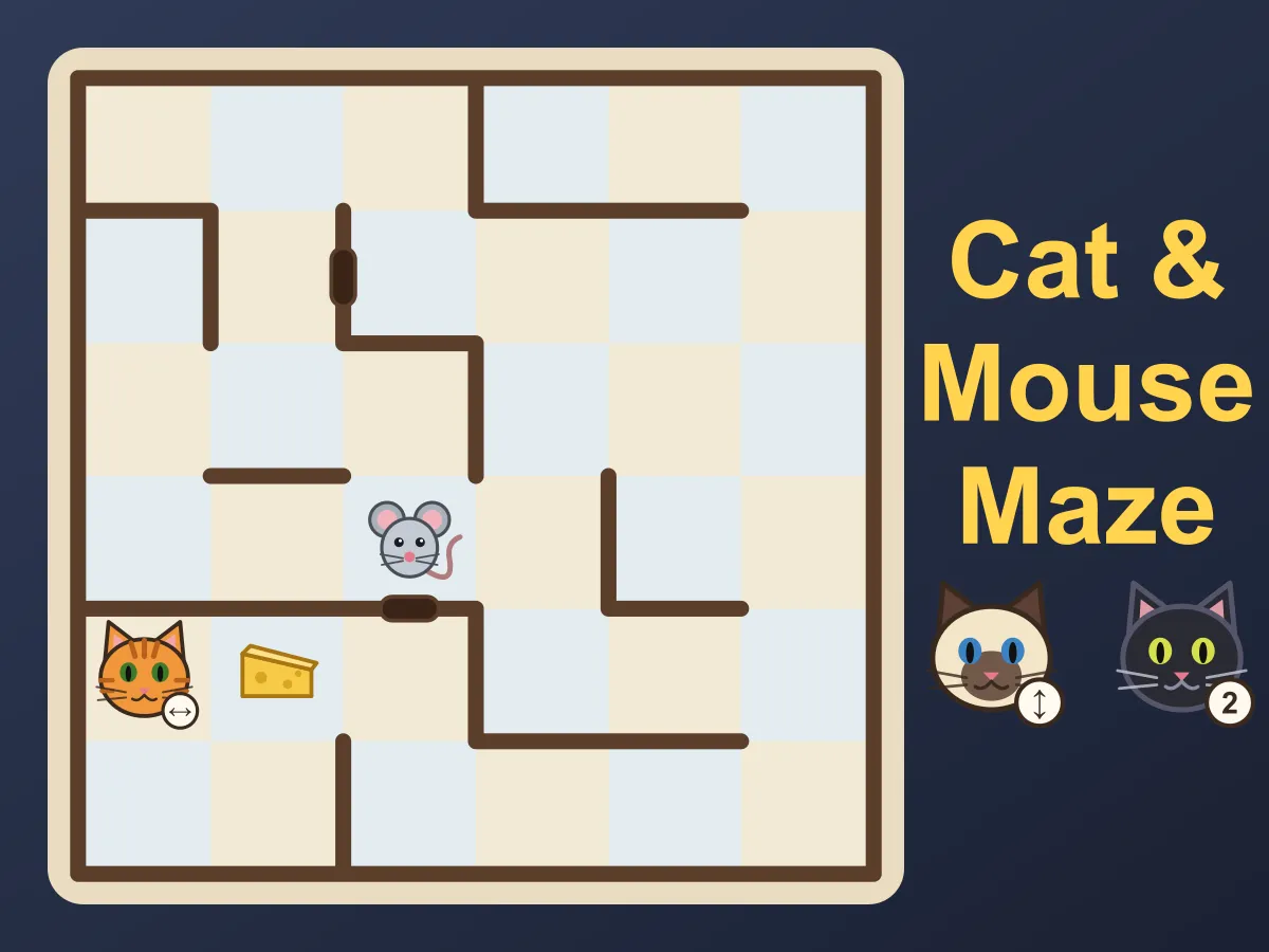 Cat & Mouse Maze — free online puzzle game