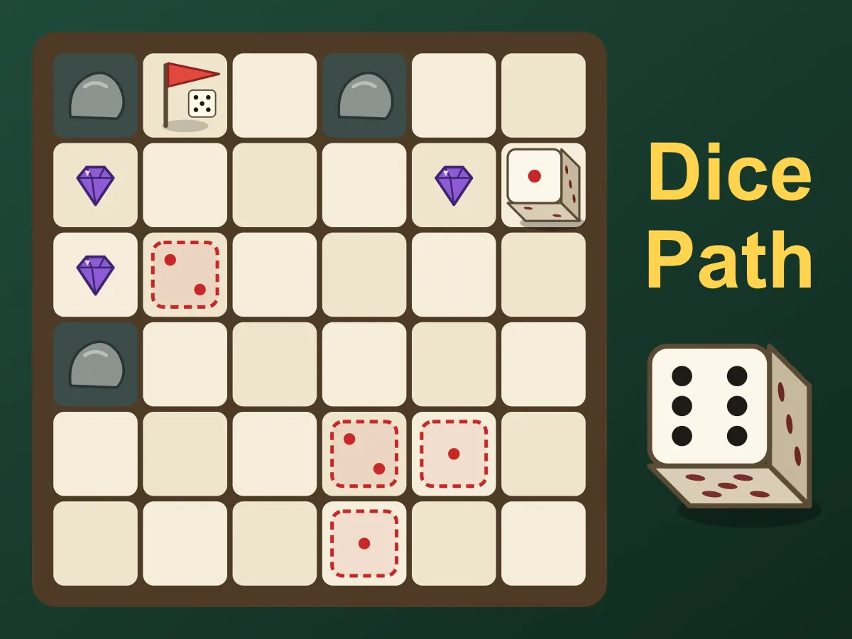 Dice Path — free online puzzle game