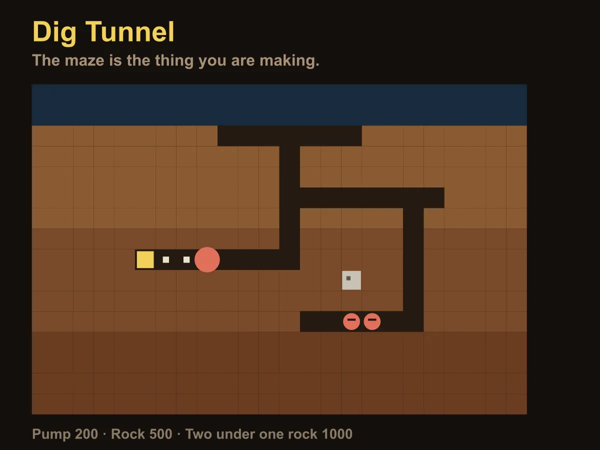 Dig Tunnel — free online reaction game