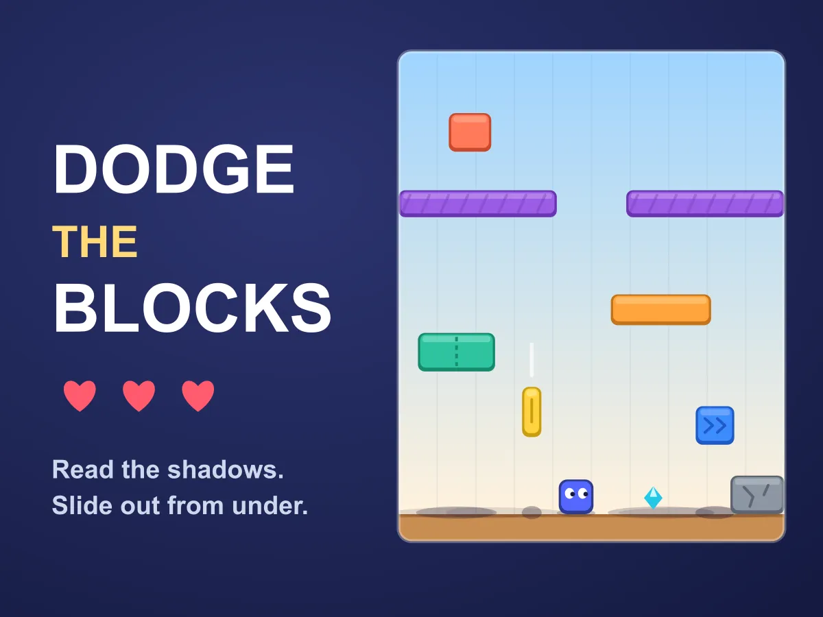 Dodge the Blocks — free online reaction game