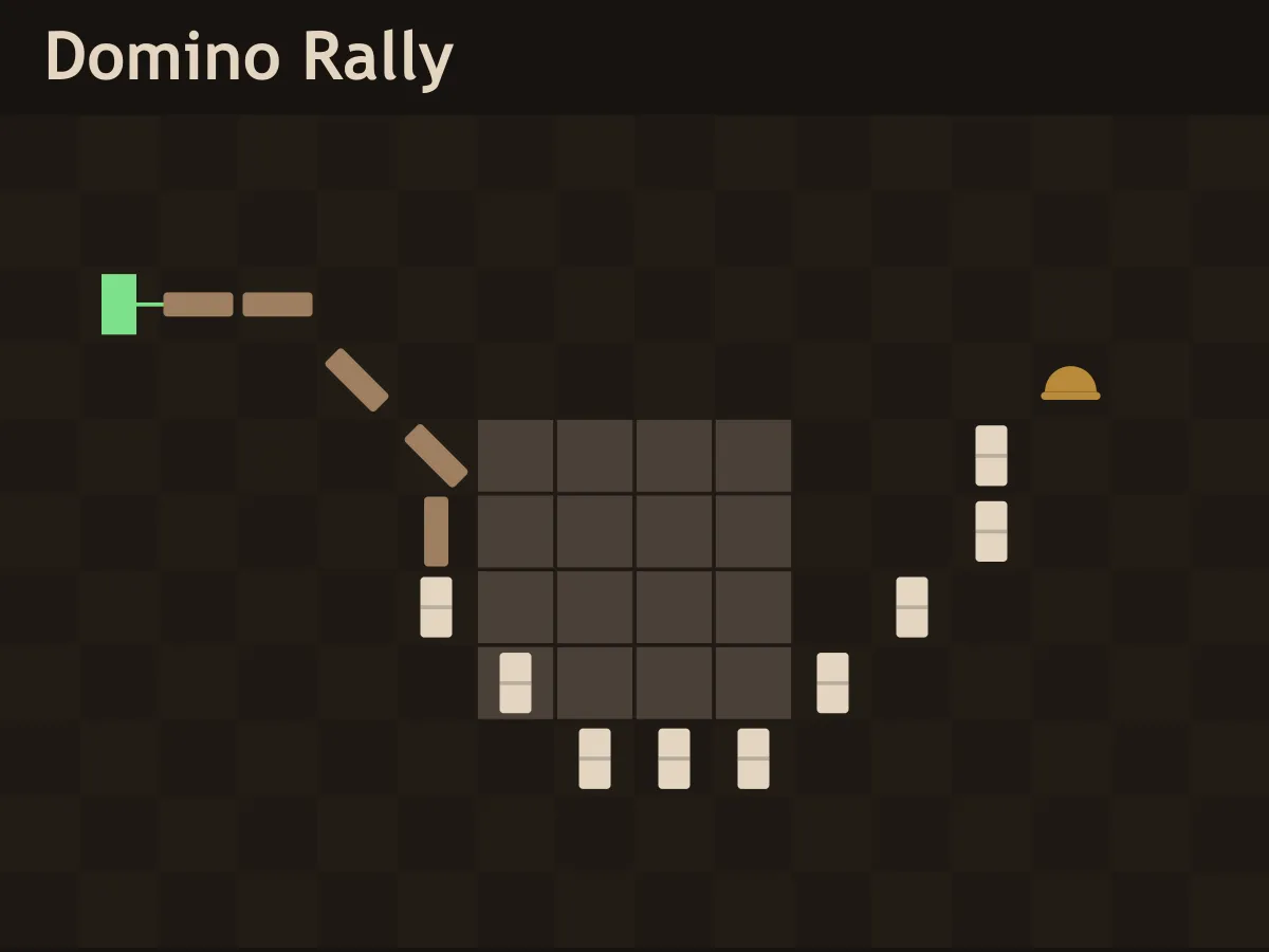 Domino Rally — free online puzzle game
