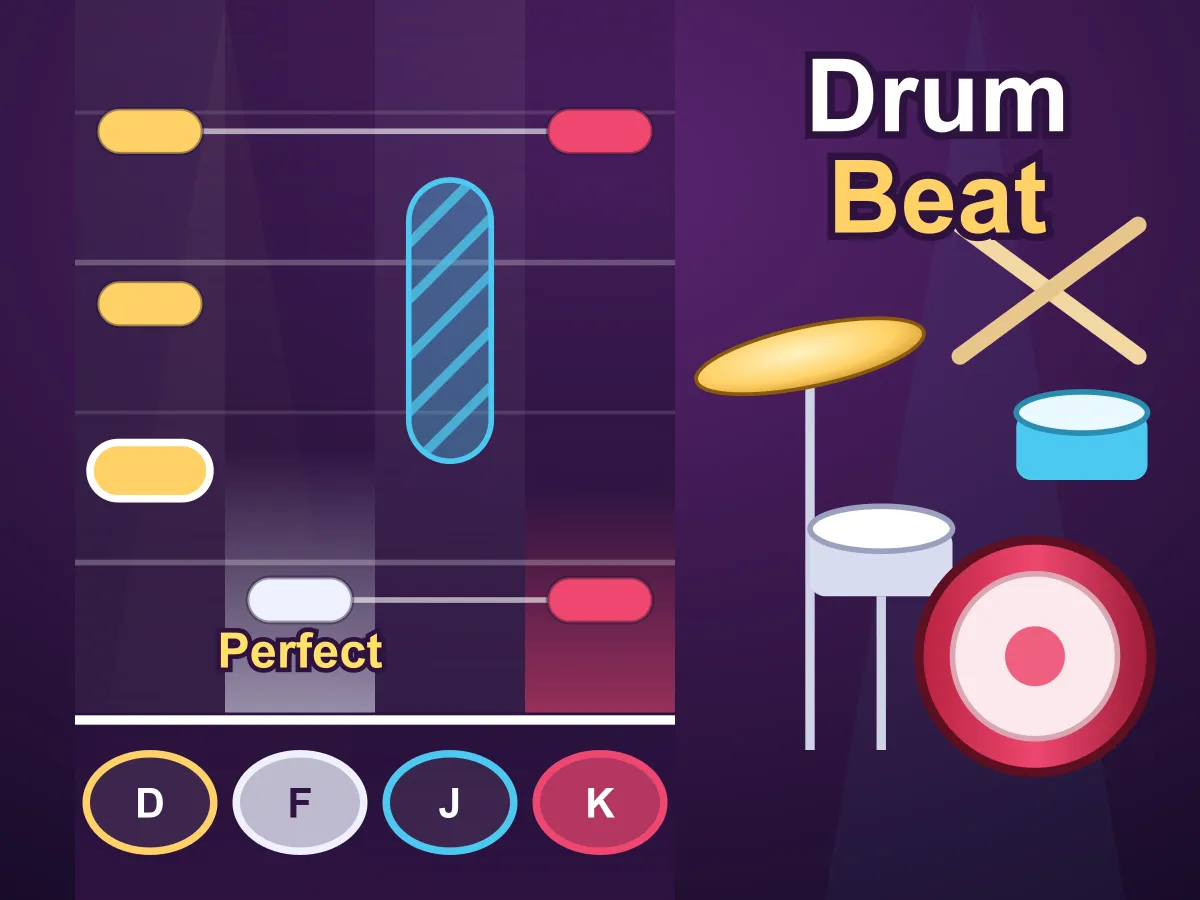 Drum Beat — free online reaction game