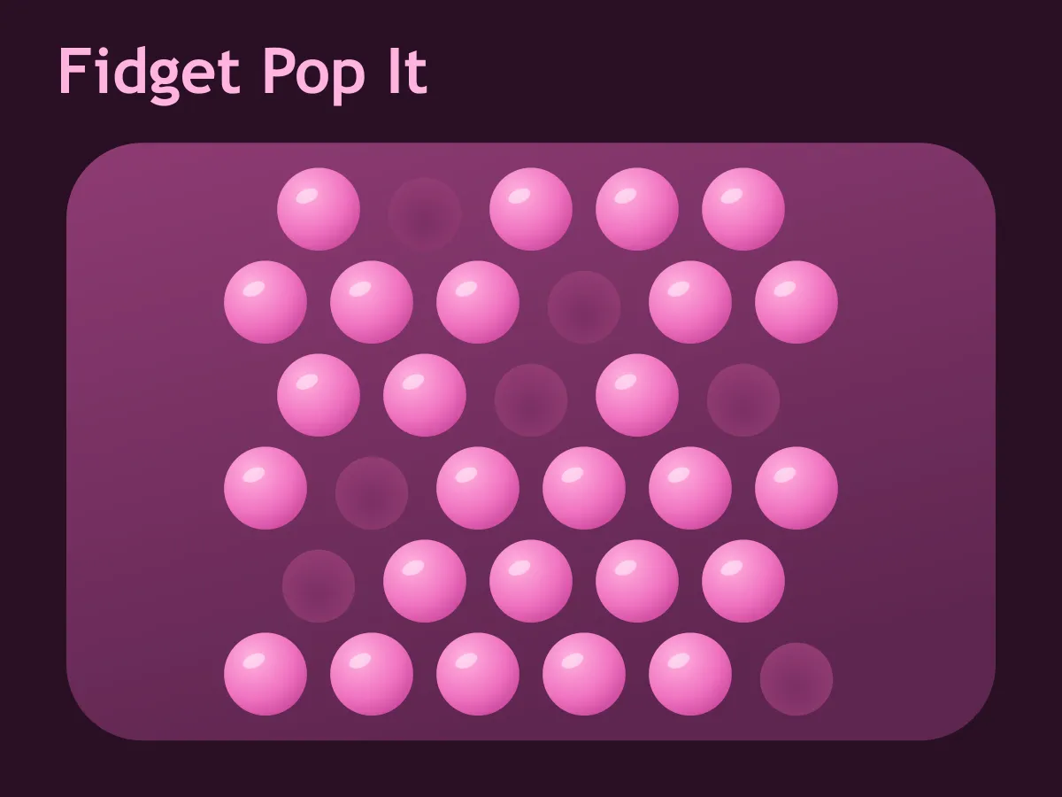 Fidget Pop It — free online reaction game
