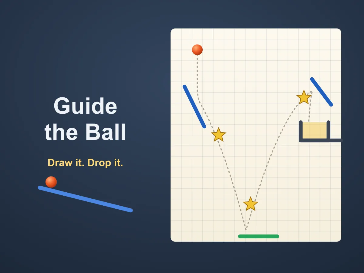 Guide the Ball — free online puzzle game