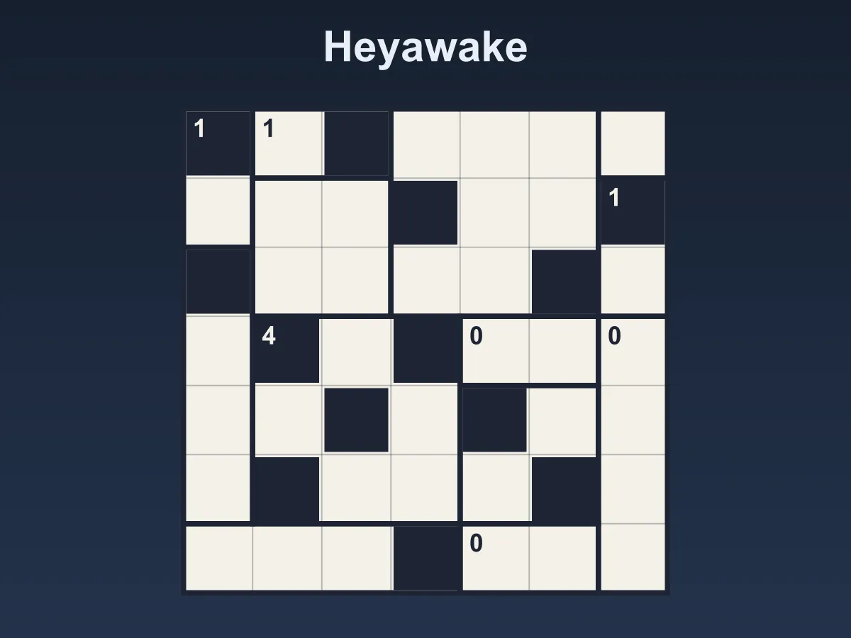 Heyawake — free online puzzle game