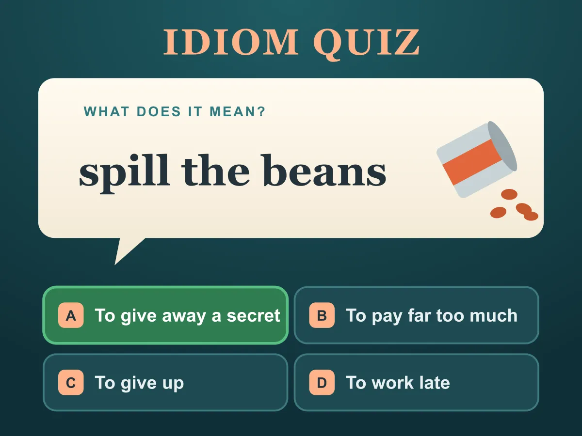 Idiom Quiz — free online word game