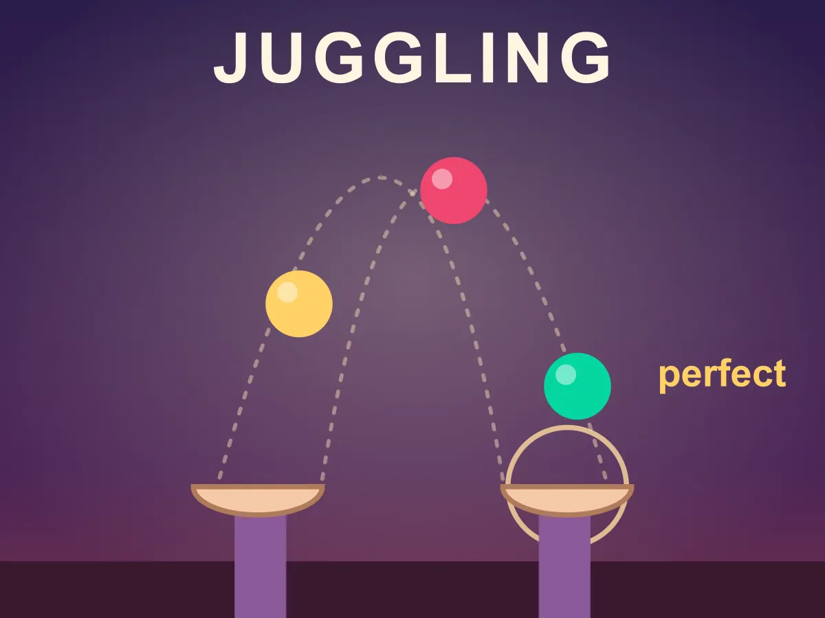 Juggling — free online reaction game