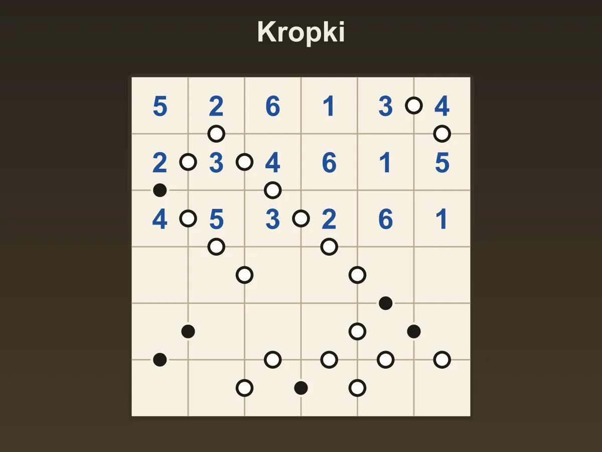 Kropki — free online puzzle game