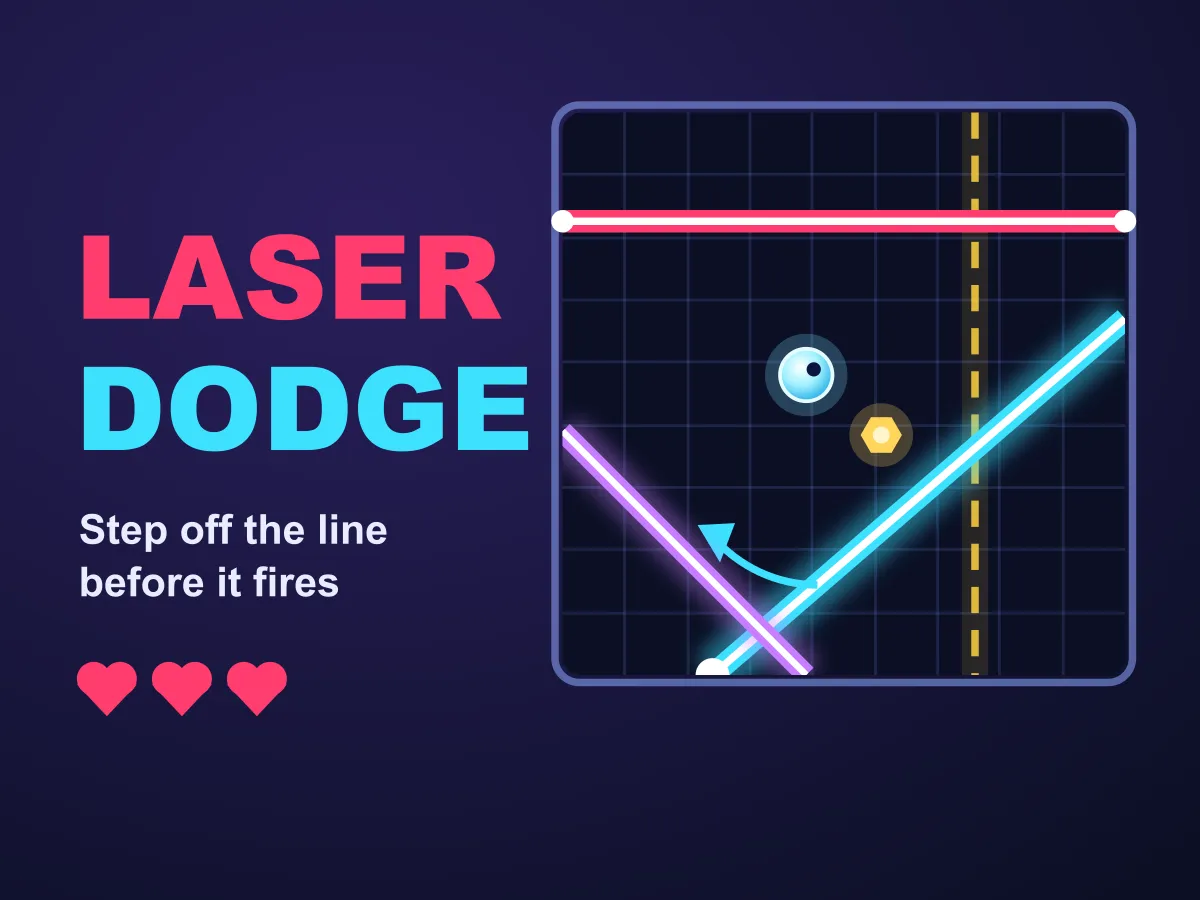 Laser Dodge — free online reaction game
