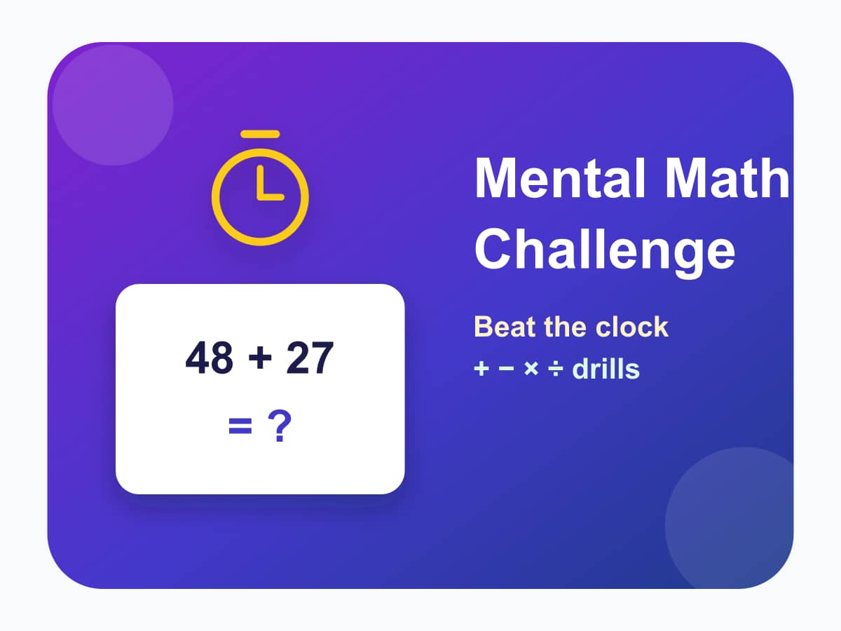 Mental Math Challenge