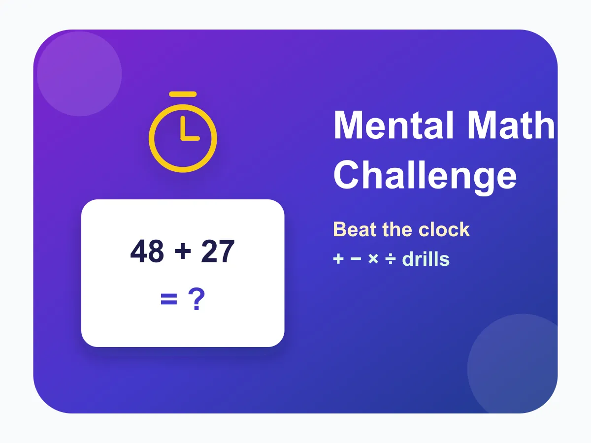 Mental Math Challenge