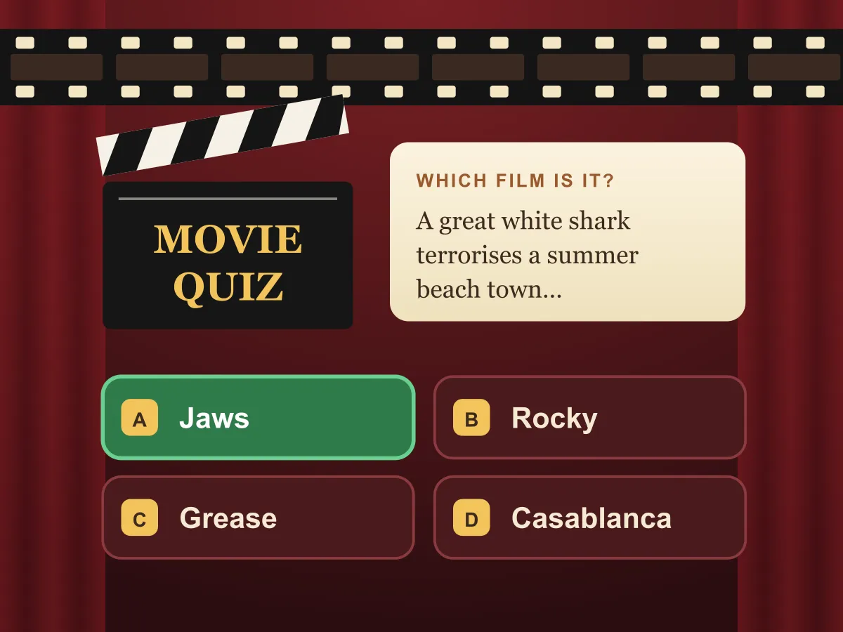 Movie Quiz — free online quiz game
