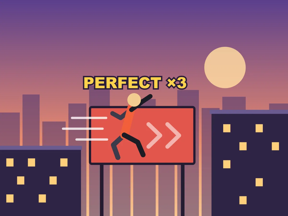Parkour Dash — free online reaction game