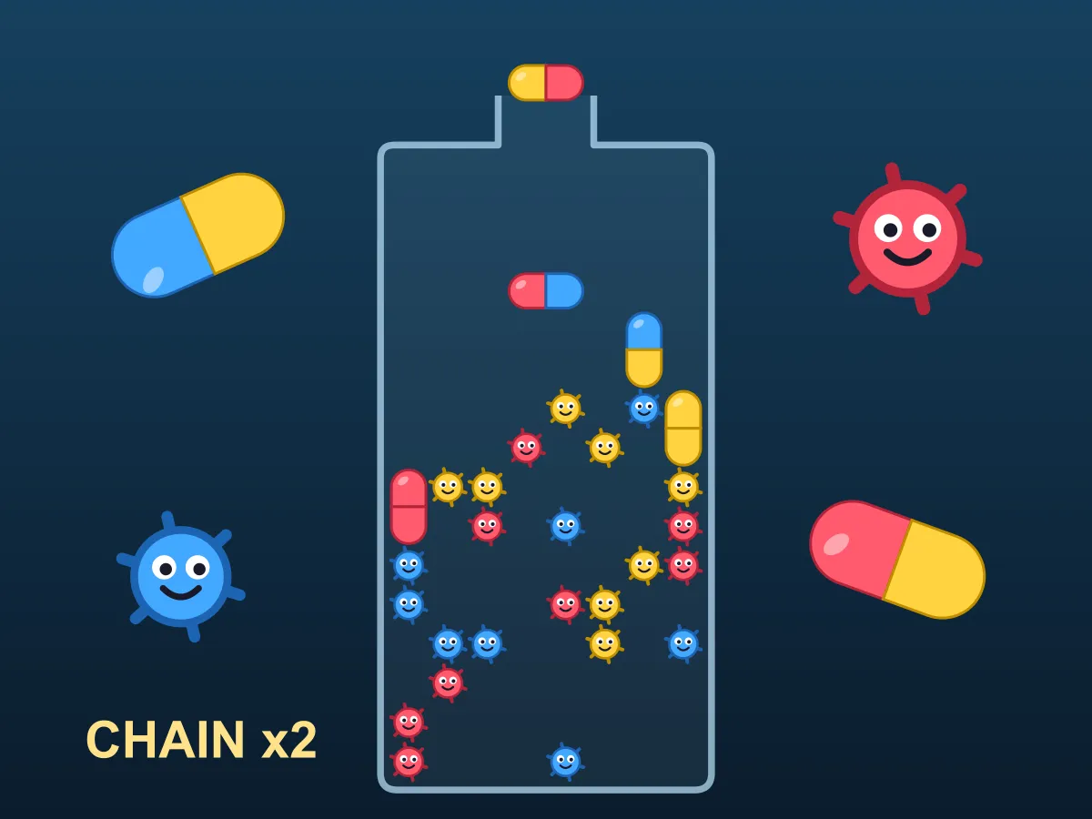 Pill Drop Cure — free online puzzle game
