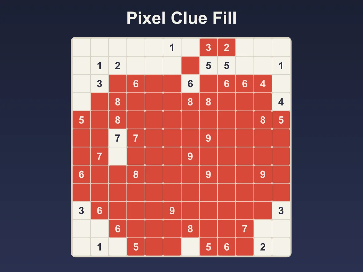 Pixel Clue Fill — free online puzzle game