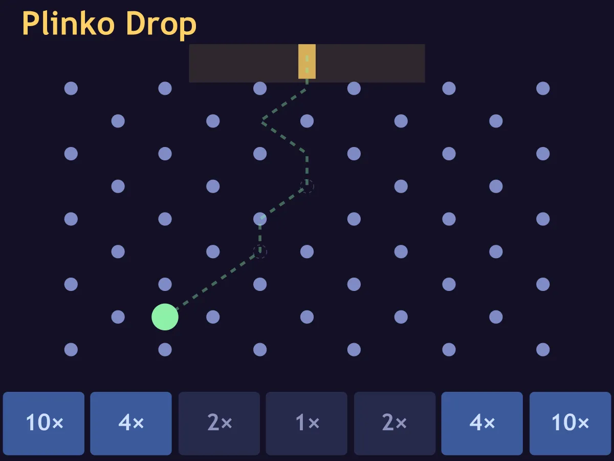 Plinko Drop — free online reaction game