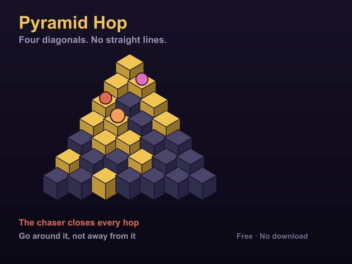 Pyramid Hop — free online reaction game
