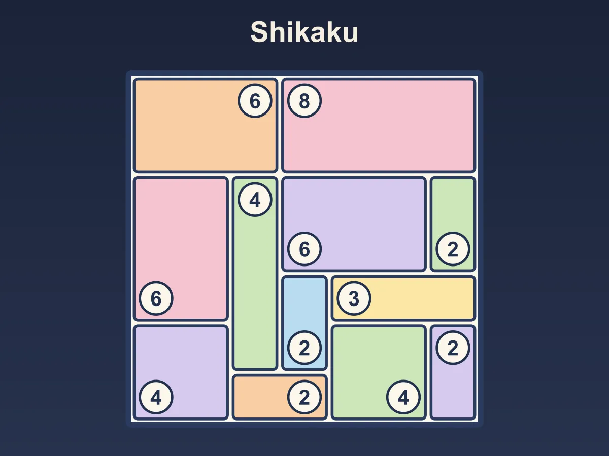 Shikaku — free online puzzle game