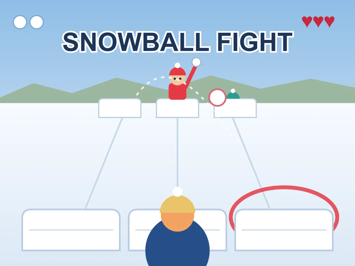 Snowball Fight — free online reaction game