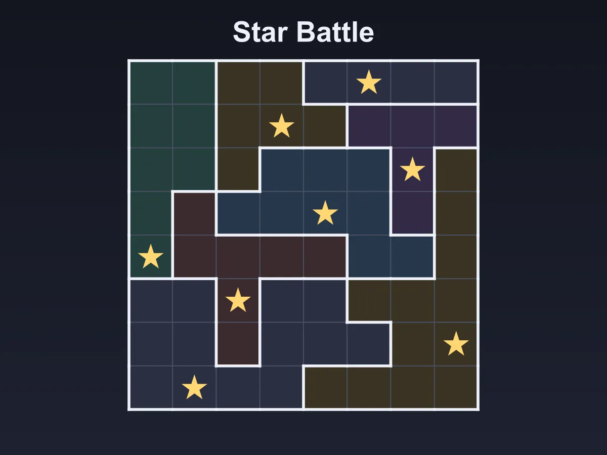 Star Battle — free online puzzle game
