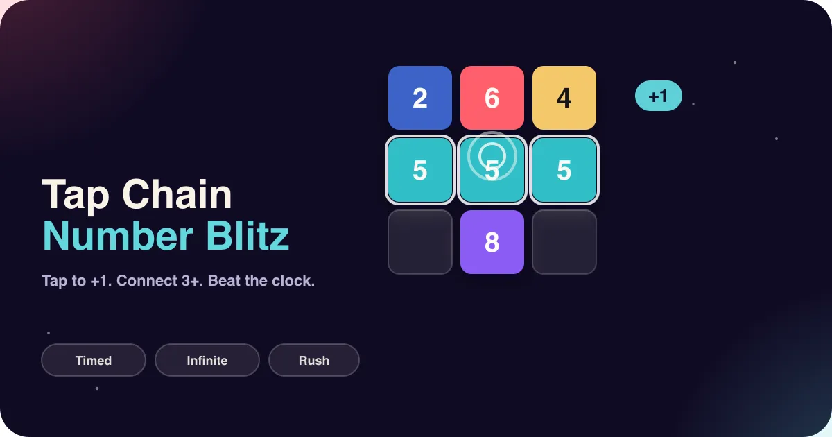 Tap Chain: Number Blitz