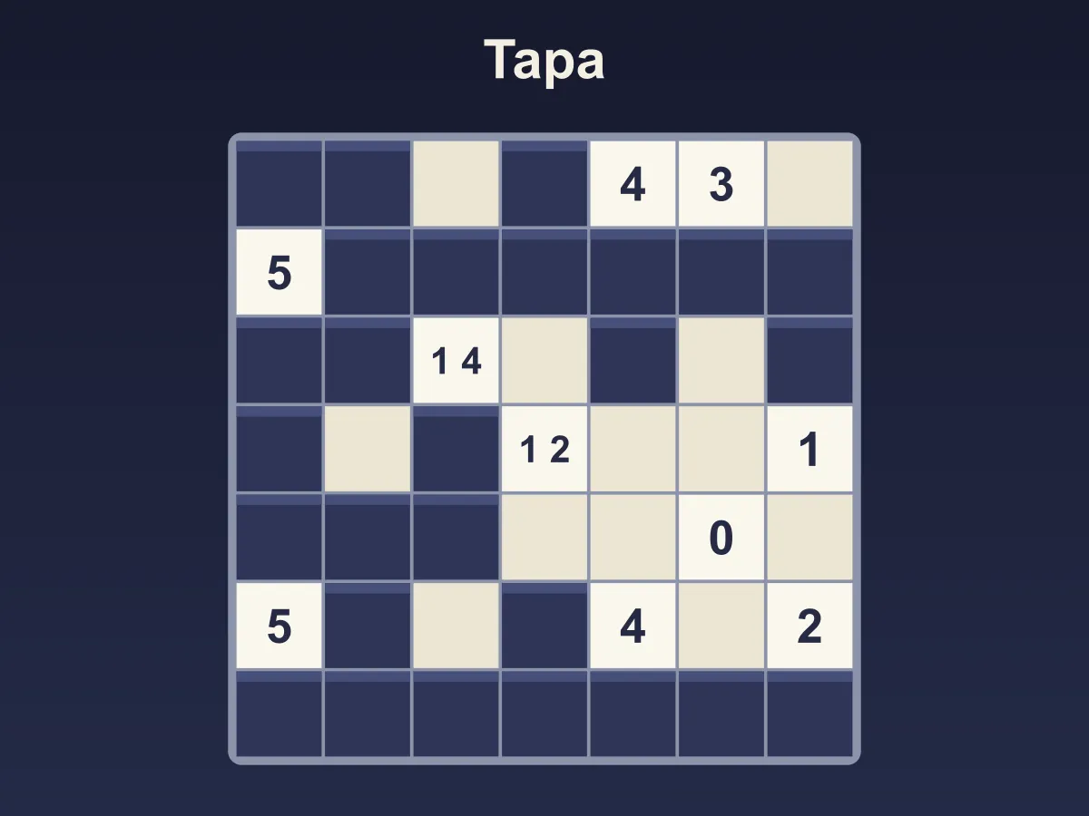 Tapa — free online puzzle game