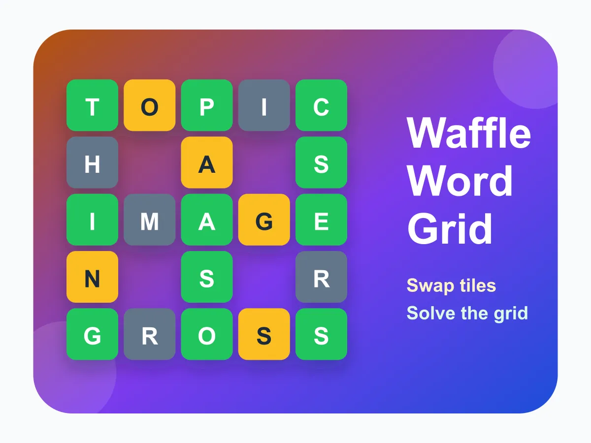Waffle Word Grid
