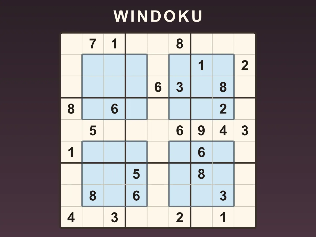 Windoku — free online puzzle game